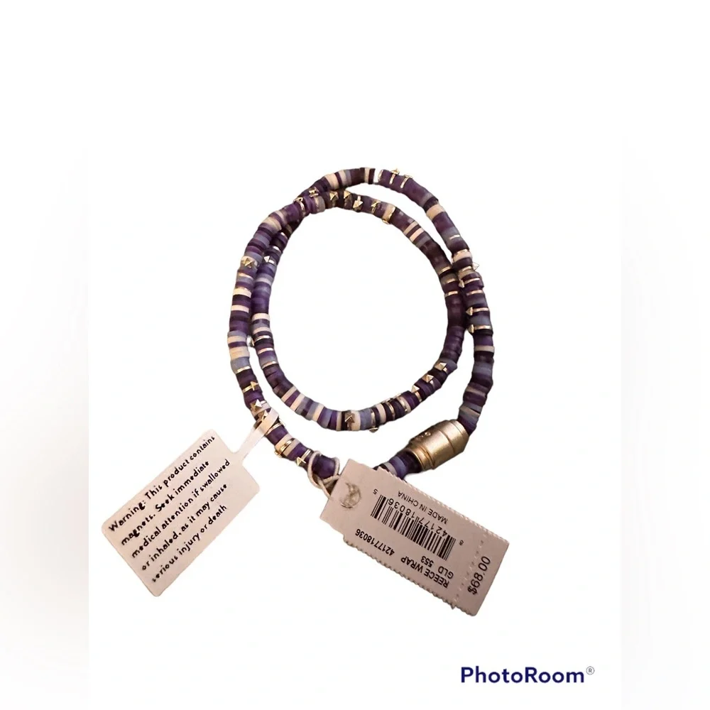 Kendra Scott Reece Double Wrap Bracelet in Purple - Picture 2 of 3